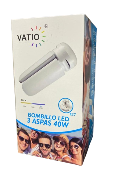 BOMBILLO LED VATIO 3 ASPAS 40W