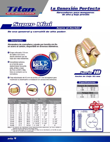 ABRAZADERA TITAN 1004 3/8