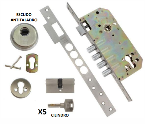 CERRADURA AMIG 4 BARRAS 100-50 (2745)